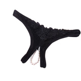 Sexy Women Pearl Solid Low Waist Underwear