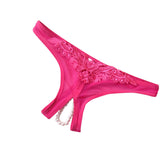 Sexy Women Pearl Solid Low Waist Underwear